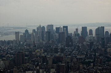 NYC New York City - New York City Skyline Showcasing Midtown Skyscrapers From Elevated View