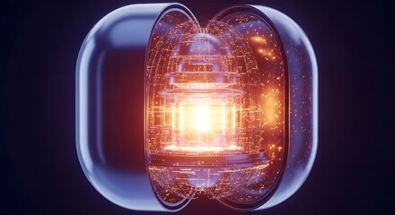 Futuristic Energy Core Technology Innovation