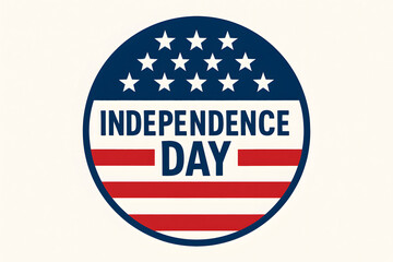 Icon Representing Patriotic Spirit with a Bold American Flag Design