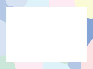 Obraz premium 幾何学模様のパステルカラーのフレーム