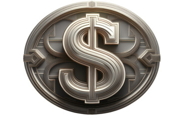 silver dollar sign