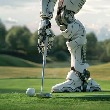 man playing golf
