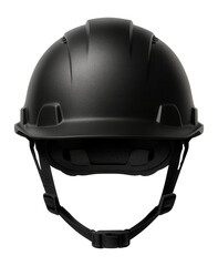 Naklejka premium Black construction helmet with moisture-wicking liner