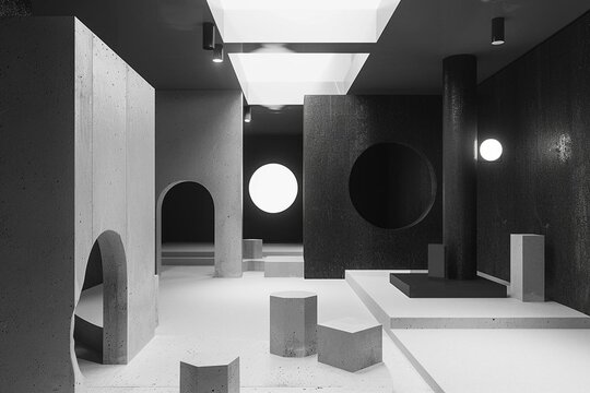 interior of a modern building