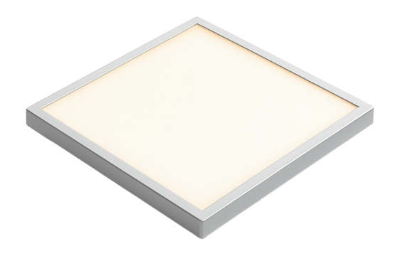 Square recessed ceiling light panel