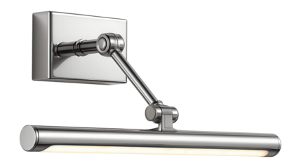 Wall-mounted LED picture light with adjustable arm