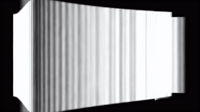 Dynamic Abstract Vertical White Lines on Black Background with Digital Glitch Effect and Modern Geometric Pattern