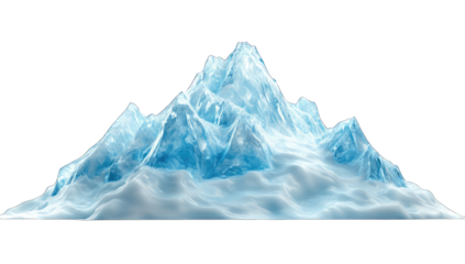 Ice mountain illustration