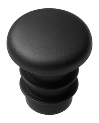 Bicycle handlebar end cap with rubber material