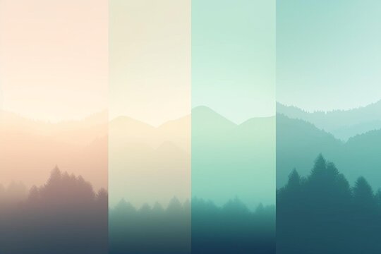 sunrise in the mountains