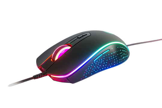 Gaming mouse with RGB lighting