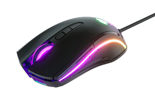 Gaming mouse with vibrant lighting (1)