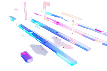 Abstract multicolored graphic design