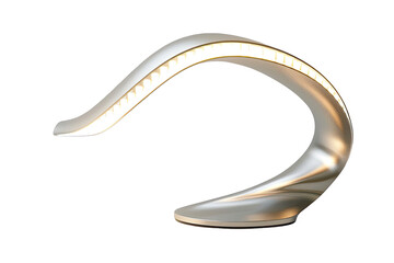 Modern lamp with curved design