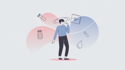 Medical overload impacting a person's well-being.