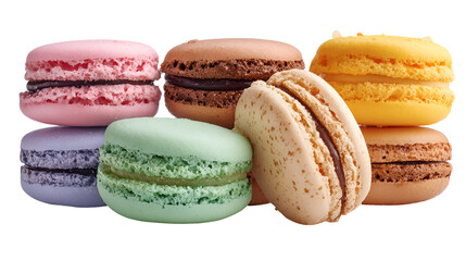 Colorful Macarons Delicious French Pastry Sweets