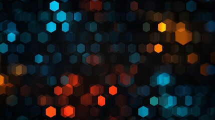 Futuristic abstract science background with glowing hexagon elements, molecular patterns, and technology-inspired geometric design for research, innovation, and scientific visualization