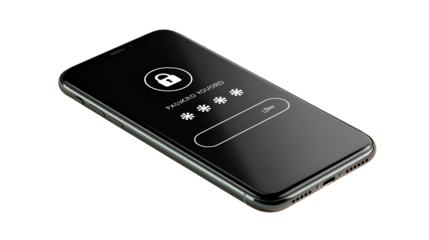 Smartphone password login screen security app