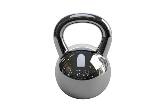 Polished chrome kettlebell (1)
