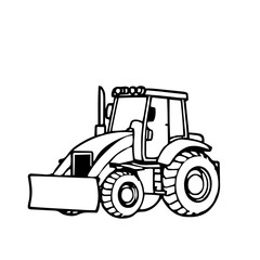 Naklejka premium LOGISTICS & DELIVERY – Loader
