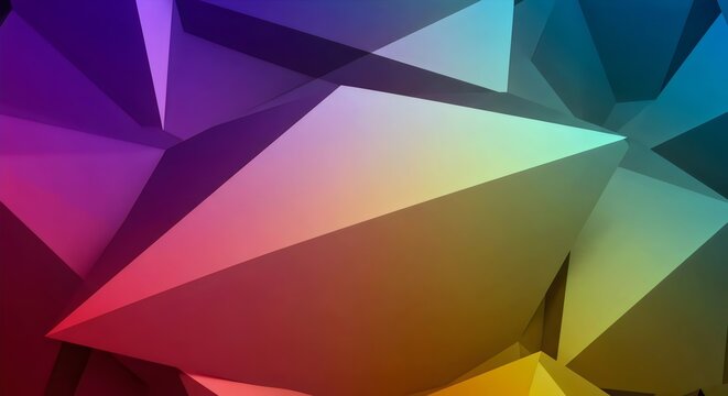 Colorful Abstract Polygonal Texture Background with Seamless Geometric Lowpoly Pattern