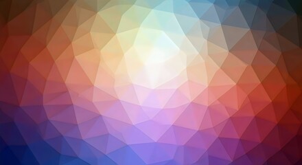 Obraz premium Decorative Polygonal Mesh Composition in Vibrant Gradient Abstract Texture Background