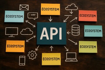API ecosystem architecture with multiple connections