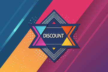 Naklejka premium Depicting Bold Gradient Geometric With Space For Disc Dynamic Professional Photo