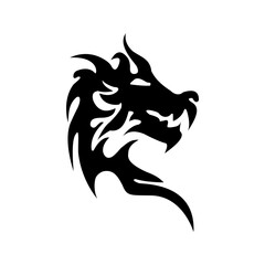 Obraz premium dragon head design with white background