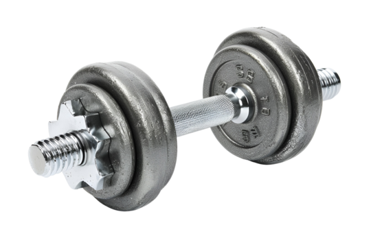 Metal dumbbell weight training fitness gym workout exercise strength bodybuilding - Powered by Adobe
