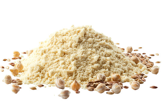 Chickpea flour and seeds healthy food ingredient - Powered by Adobe