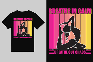 Yoga T-Shirt Design Meditation, Mindfulness & Wellness Minimal Art Collection