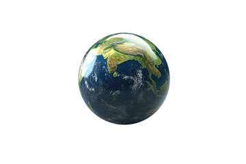 Fototapeta premium A rendered image of Earth. Detailed view of continents and oceans