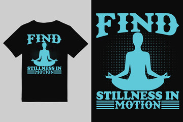 Yoga T-Shirt Design Meditation, Mindfulness & Wellness Minimal Art Collection