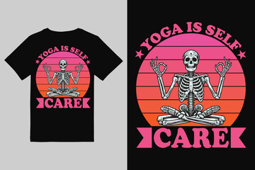 Yoga T-Shirt Design Meditation, Mindfulness & Wellness Minimal Art Collection