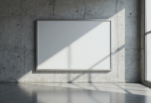 Wall-mounted schedule board displaying a blank side in a modern setting