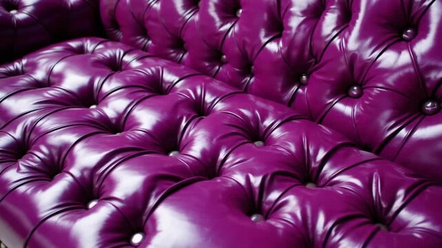 rosy-colored animal hide material with quilted pattern texture