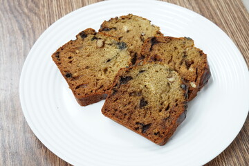 A freshly homemade Loaf Dates Cake