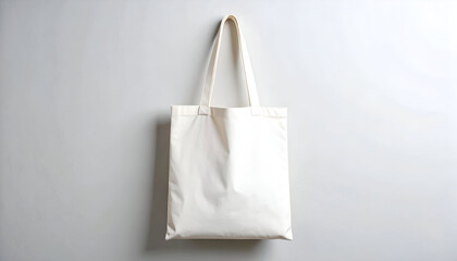 White Tote Bag Mockup Canvas Bag for Branding Product Presentation