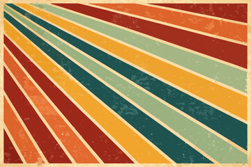Crisp Retro Vintage With Bold Stripes And Tex Creative Visual