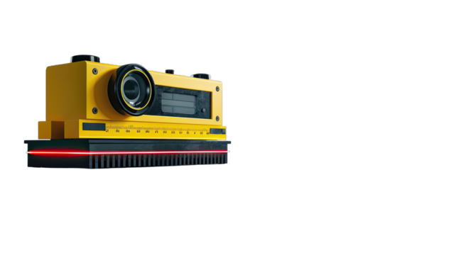 Yellow futuristic camera
