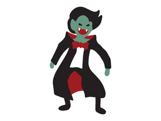 Dracula Cartoon Monster Background Illustration