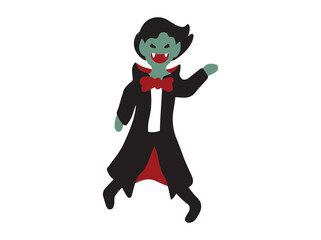 Dracula Cartoon Monster Background Illustration