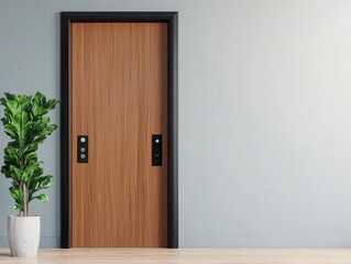 Smart home entryway with biometric authentication, AIdriven visitor recognition, and keyless access system