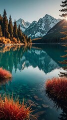 mountain lake in the mountains