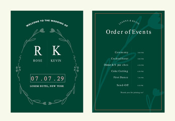 frame wedding invitation flower elegant timeless design