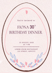 birthday party template invitation 