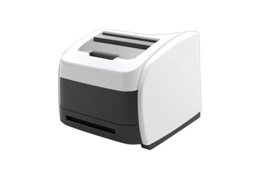 Compact white printer