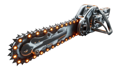 Industrial Chainsaw, 3D Model