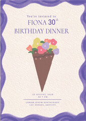 birthday party template invitation 